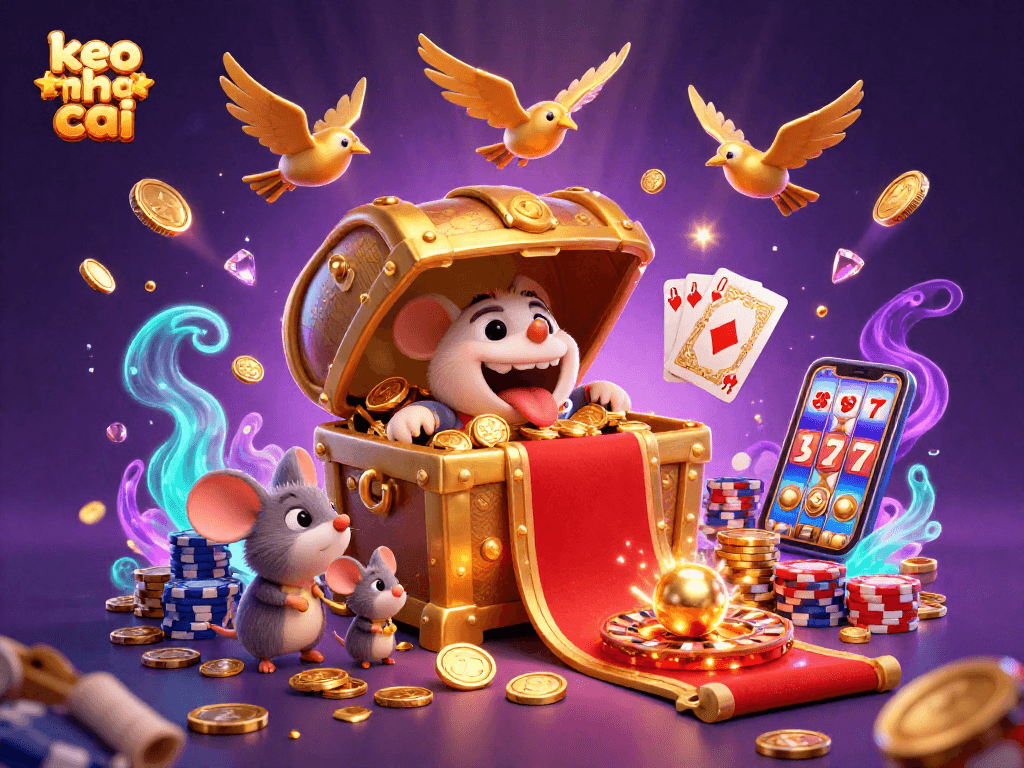 Engage with keo nha cai in a captivating casino scene filled with treasure and excitement