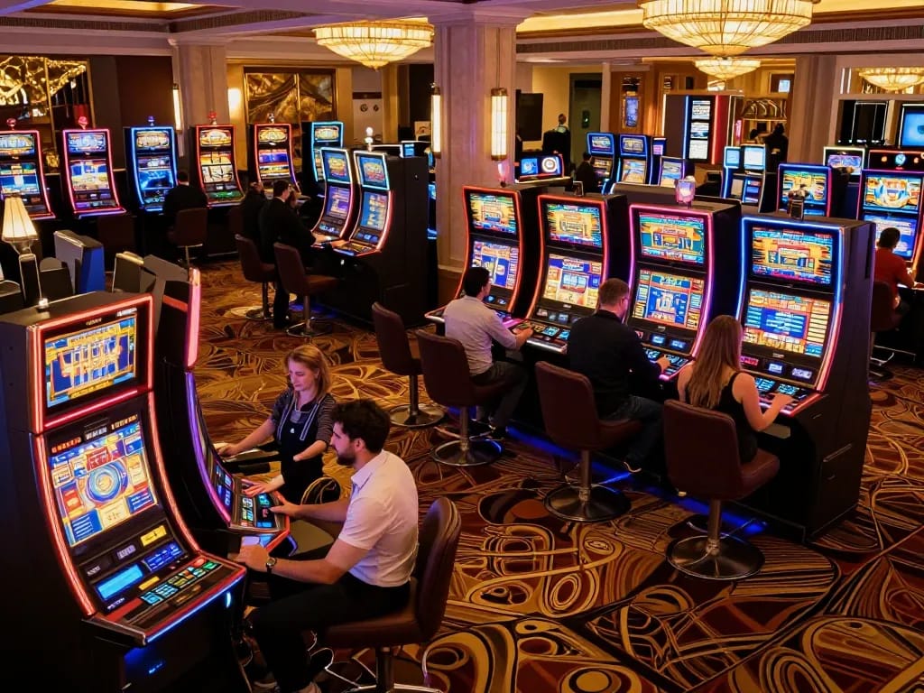 Experience thrilling gameplay at LV 88 casino with vibrant slots and engaging players.