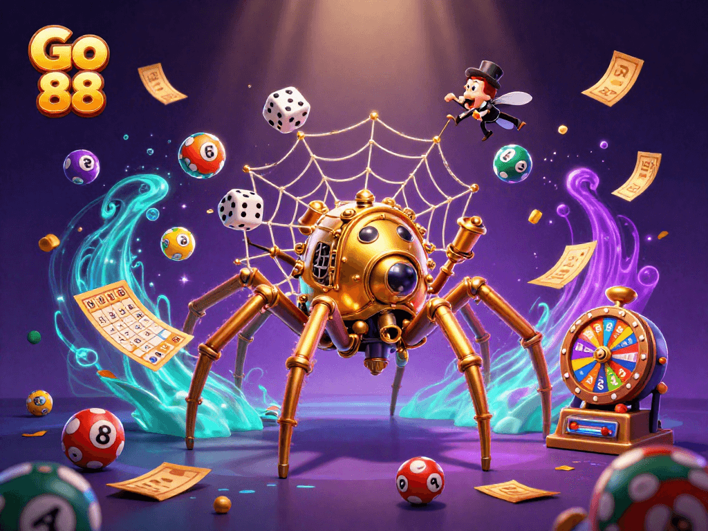 Catch the excitement at Go 88 with a steampunk theme, showcasing unique gambling elements.