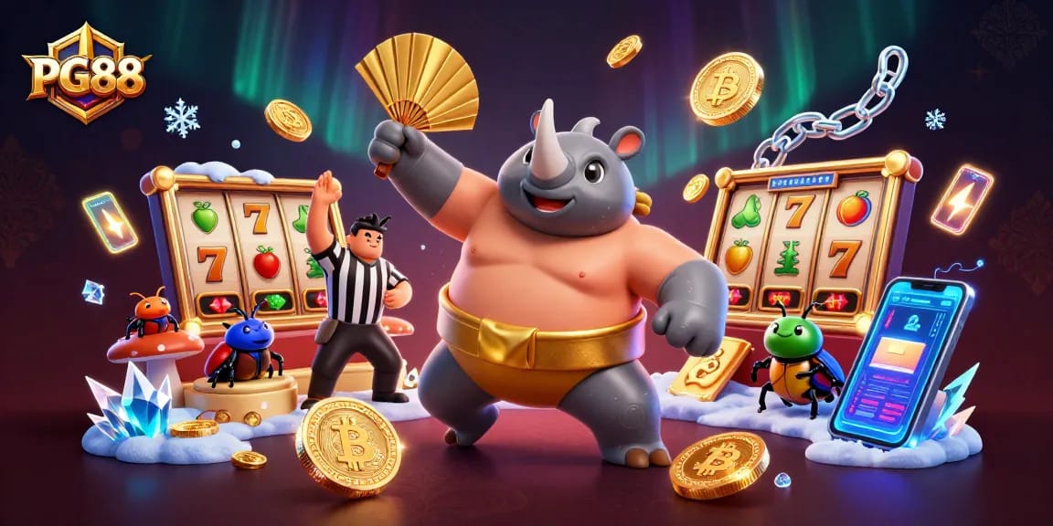 Experience thrilling gaming action with PG88, where a majestic rhinoceros beetle champion takes center stage.