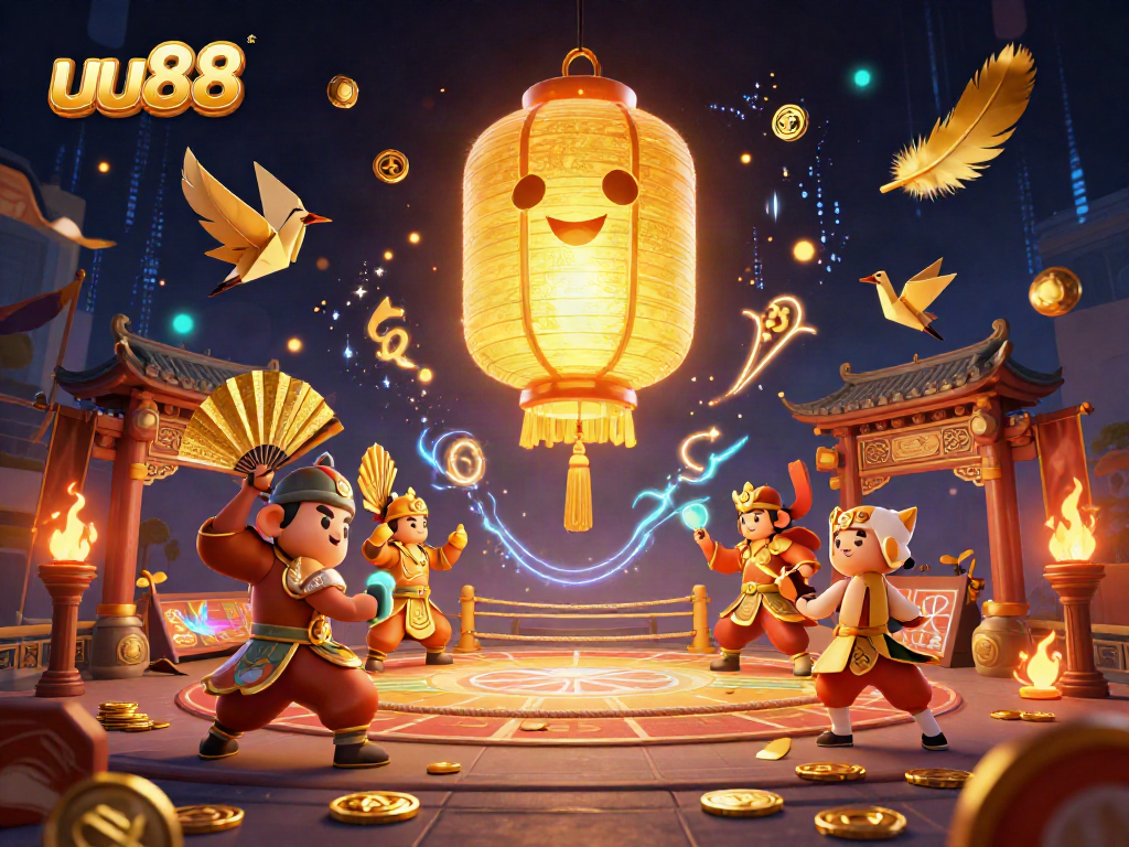 Engage in thrilling gameplay at uu88's vibrant night market casino with lantern spirits and lucky symbols.