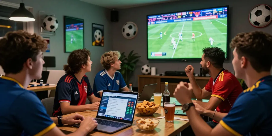 Fans engaged with live soccer match while using https://bongdata.net/ for betting odds.