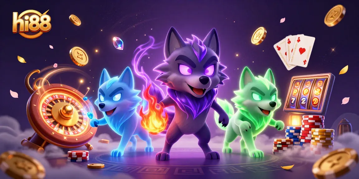 Experience thrilling gameplay at hi88 with a dynamic casino scene showcasing sparkles and excitement.