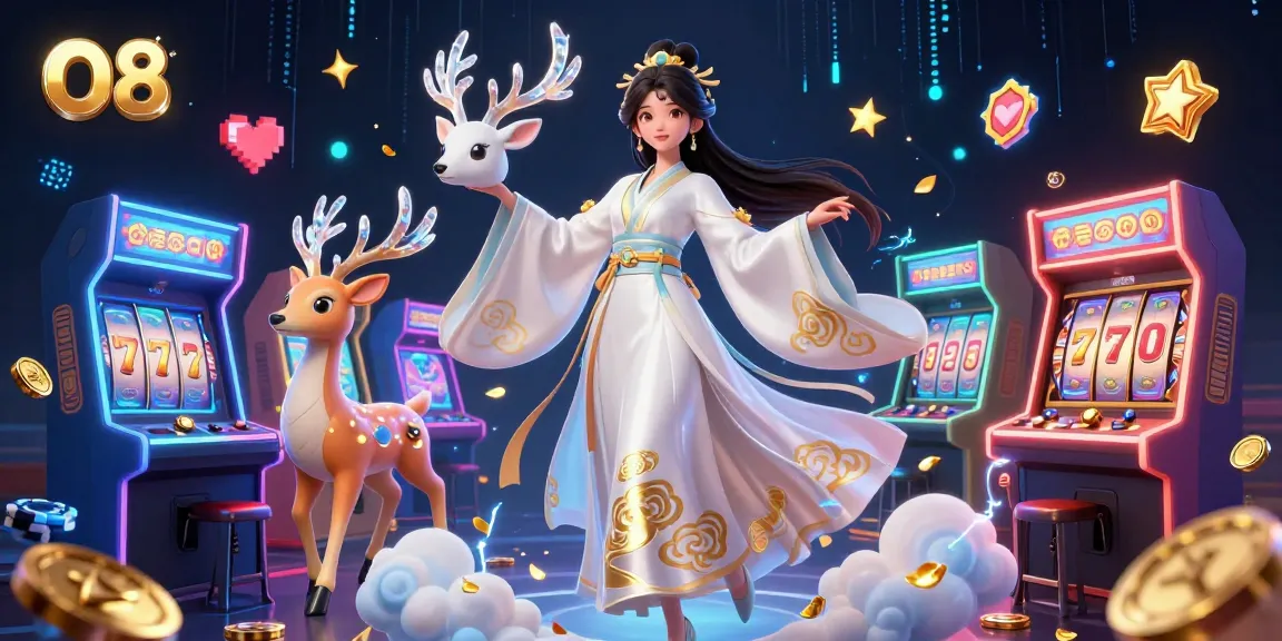 Experience winning at O8 with immersive casino elements and vibrant 3D character designs.