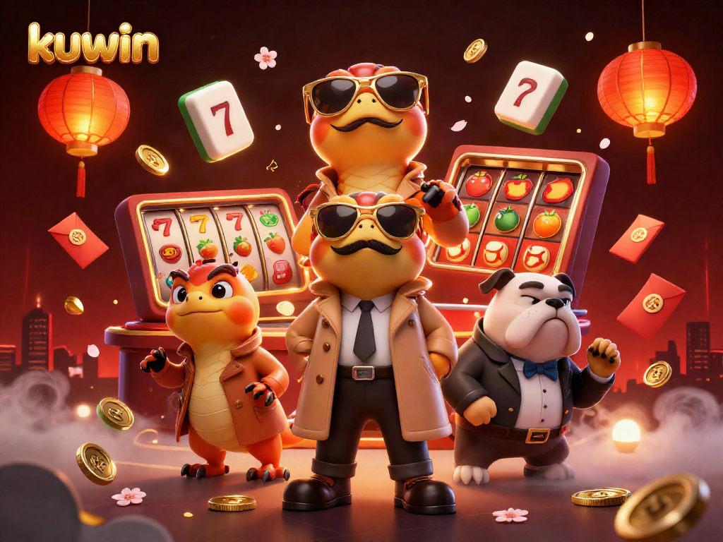 kuwin raptors sneak into VIP casino lounge amidst vibrant gambling elements