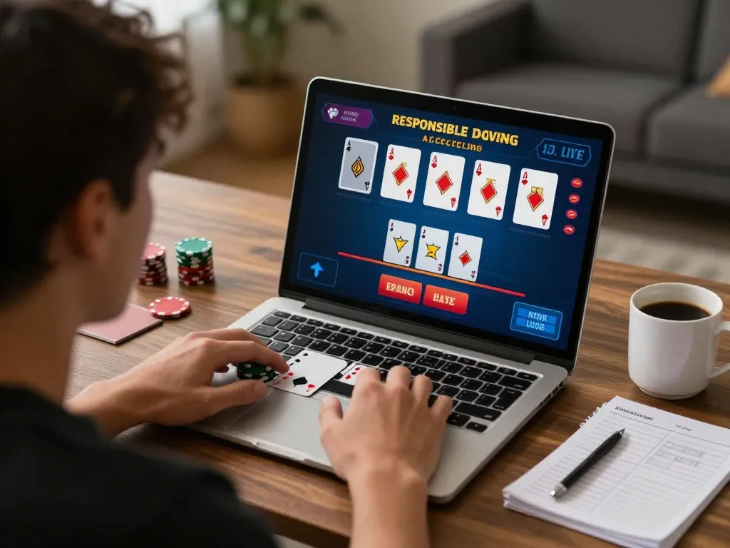 G28 online player engaged in a live blackjack game, emphasizing strategy and responsible gaming.