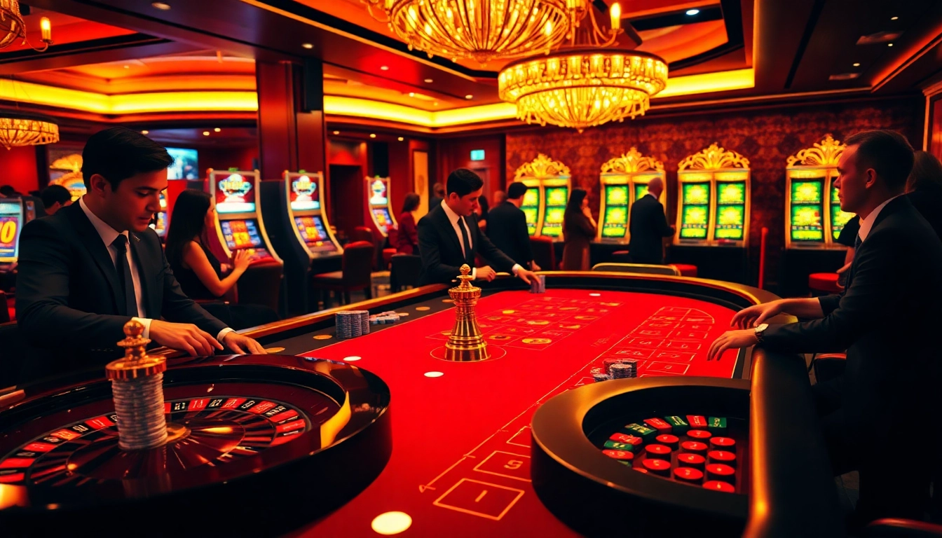 Experience the thrill of casino gaming at https://lc88.supply/ with professional dealers, poker chips, and a roulette wheel.