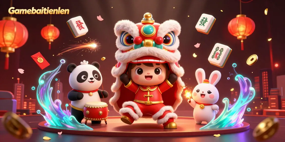 Experience strategic gameplay excitement at Gamebaitienlen with vibrant characters and casino elements.