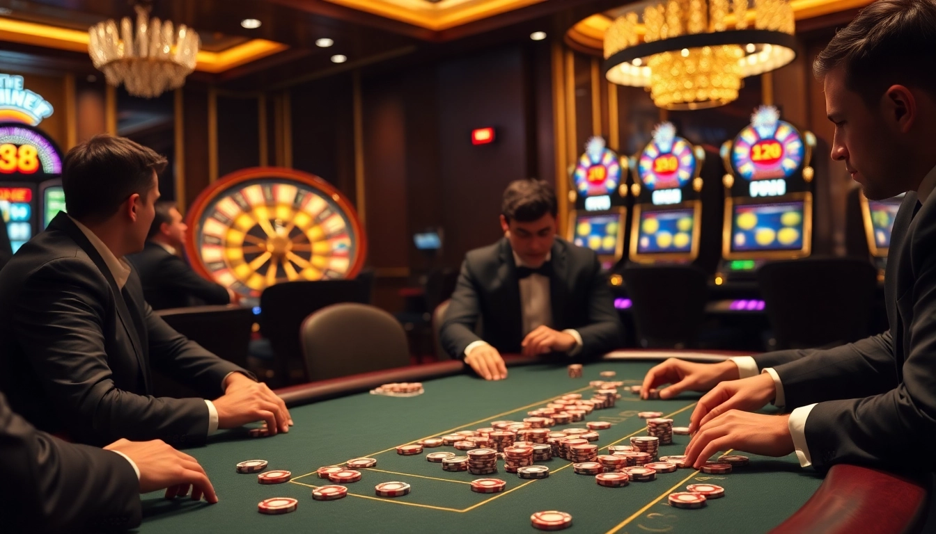 Experience thrilling poker action at new88 with stunning casino ambiance.