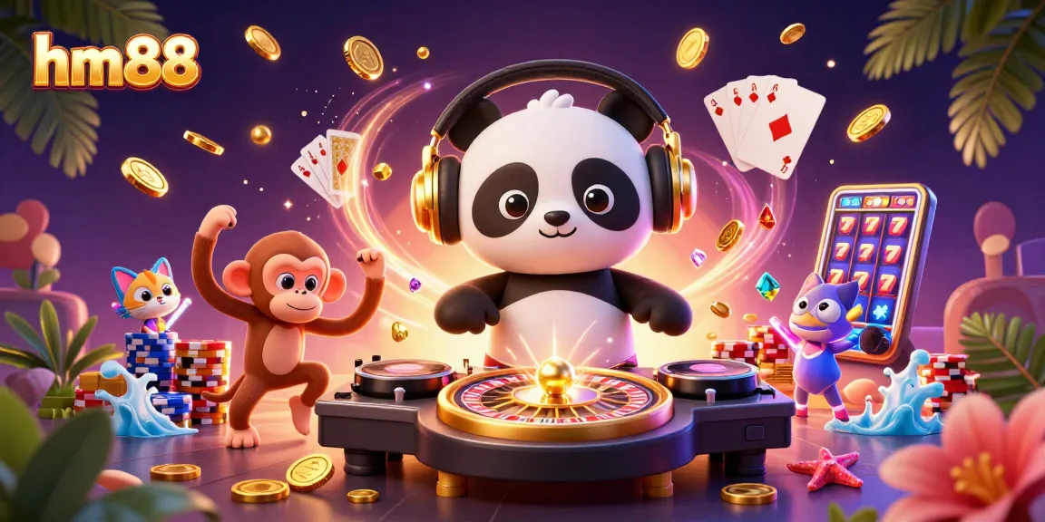 Experience thrilling gaming moments at hm88 with colorful characters and dynamic casino elements.