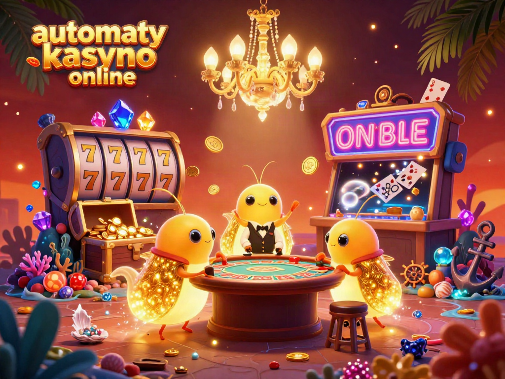 Light up your gaming experience with automaty kasyno online, featuring glimmering slots and vibrant casino elements.