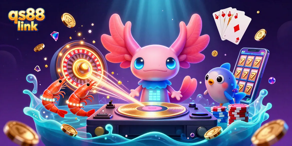 Experience thrilling wins with the qs88 link featuring vibrant underwater casino characters.