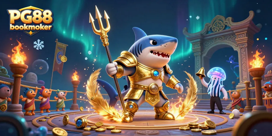 Experience the thrill of PG88 bookmaker with a fierce tiger shark in a stunning underwater colosseum.