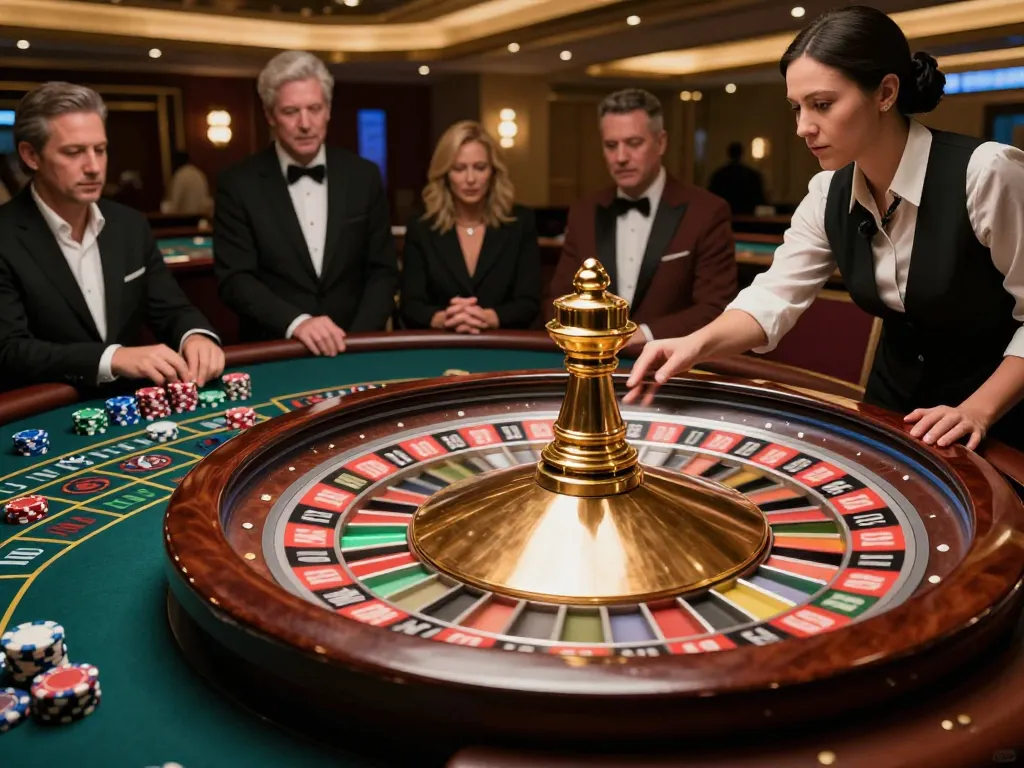 Engage in thrilling roulette gameplay at ok8386 casino, enjoying strategic betting in luxury.