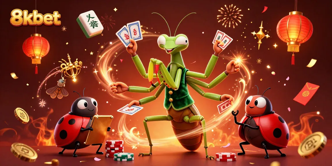 Experience thrilling action with 8kbet's vibrant online casino featuring unique animated characters and festive fun.