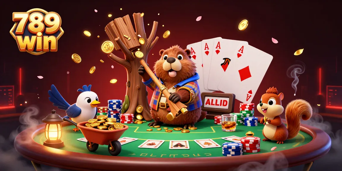 Play and win big at 789 win with engaging illustrations of charming casino characters and gaming elements.
