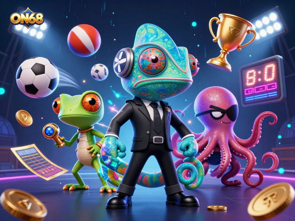 Experience thrilling gameplay at ON68 with vibrant characters and dynamic casino action.