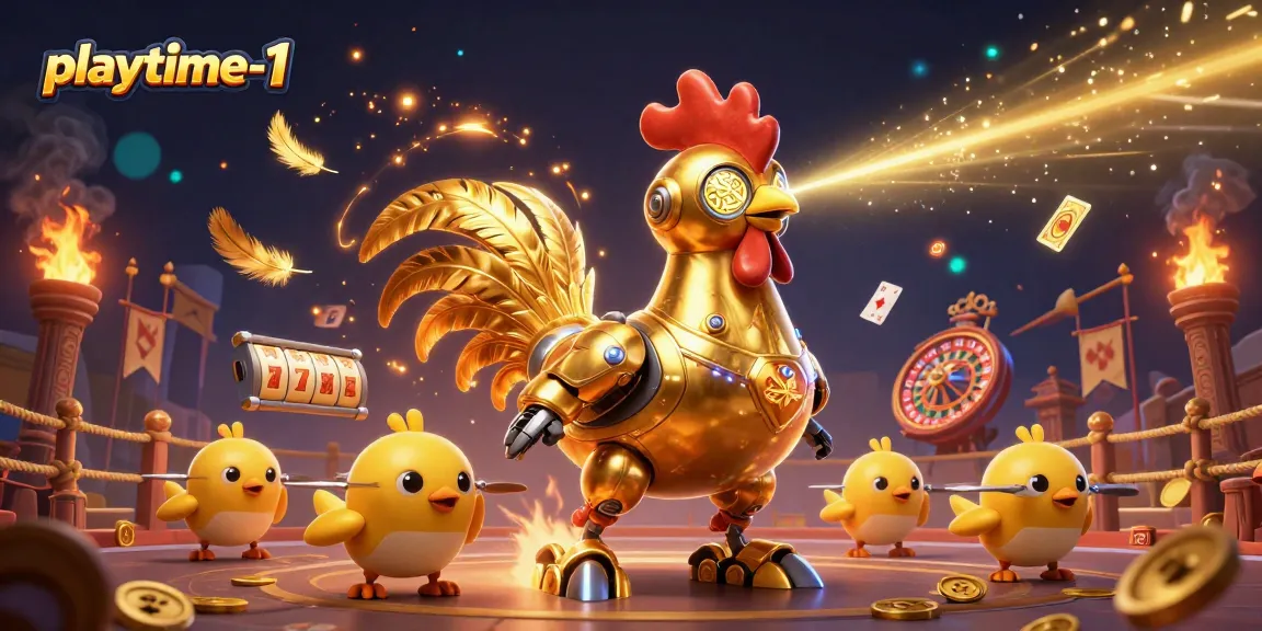 Experience thrilling gameplay at playtime-1 with a dynamic casino scene filled with slots and excitement.