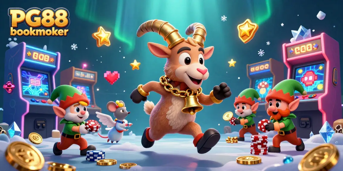 Experience the thrill at PG88 bookmaker's festive casino with naughty elves and a spooky atmosphere.