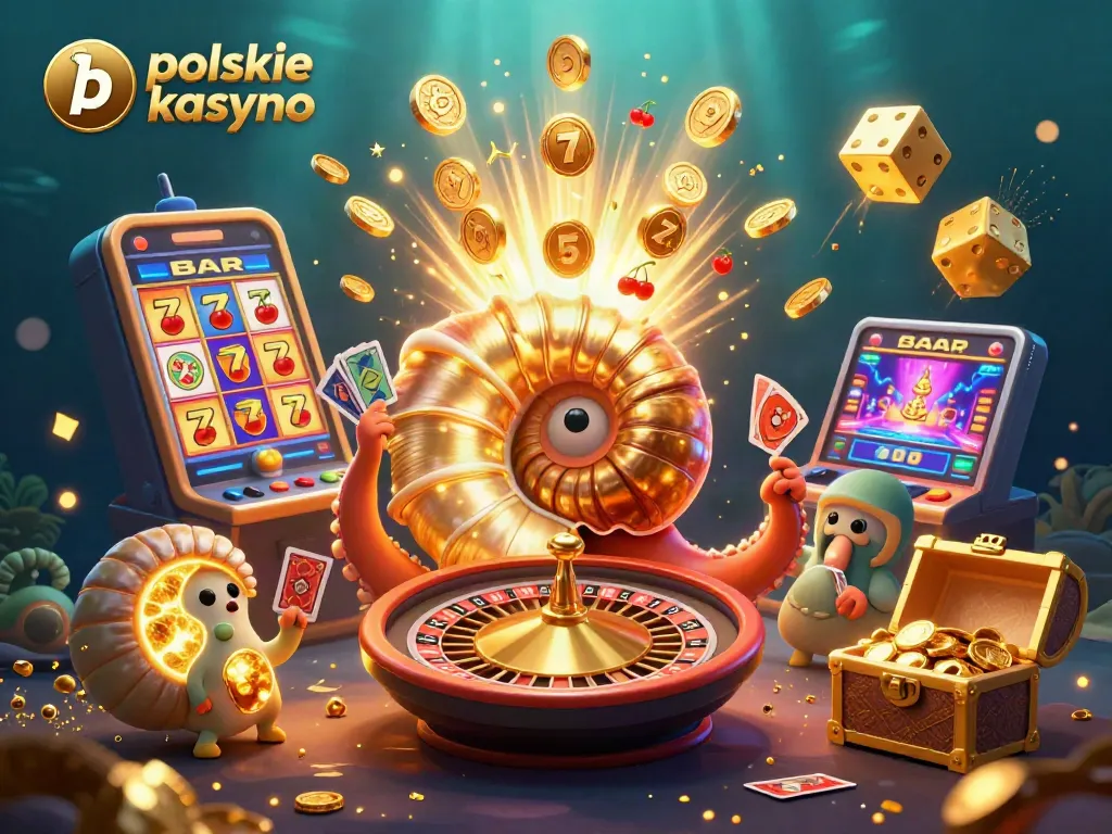 Experience the thrill of polskie kasyno bitcoin with a dynamic underwater casino scene bursting with action.